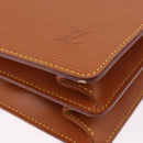 LOUIS VUITTON Epi Serviette Conseiller Aktetas Zipang Gold M54428 Auth 190766-15