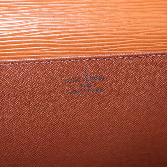 LOUIS VUITTON Epi Serviette Conseiller Aktetas Zipang Gold M54428 Auth 190766