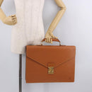 LOUIS VUITTON Epi Serviette Conseiller Aktetas Zipang Gold M54428 Auth 190766-27