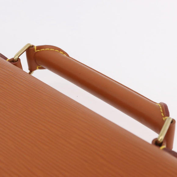 LOUIS VUITTON Epi Serviette Conseiller Aktetas Zipang Gold M54428 Auth 190766