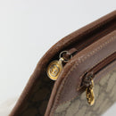 GUCCI GG Supreme Clutch Bag PVC Leather Beige Gold Auth 190770-9