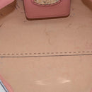 FENDI Celeria Tote Bag Leather Gray Silver Auth 190772-11