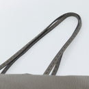 FENDI Celeria Tote Bag Leather Gray Silver Auth 190772-8