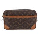 LOUIS VUITTON Monogram Compiegne 28 Clutch Bag M51845 LV Auth 190773-13