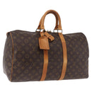 LOUIS VUITTON Monogram Keepall 45 Boston Bag M41428 LV Auth 190775-1