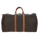 LOUIS VUITTON Monogram Keepall 55 Boston Bag M41424 LV Auth 190777-2