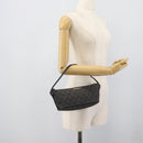 GUCCI GG Canvas Accessory Pouch Black Silver Auth 190780A-21