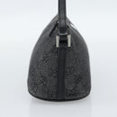 GUCCI GG Canvas Accessory Pouch Black Silver Auth 190780A-4