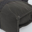 HERMES Her LineMM Hand Bag Canvas Gray Silver Auth 190781-9
