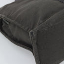 HERMES Her LineMM Hand Bag Canvas Gray Silver Auth 190781-16
