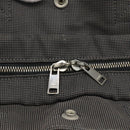 HERMES Her LineMM Hand Bag Canvas Gray Silver Auth 190781-17