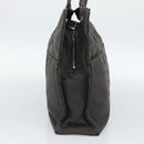 HERMES Her LineMM Hand Bag Canvas Gray Silver Auth 190781-3