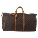 LOUIS VUITTON Monogram Keepall Bandouliere 60 Boston Bag M41412 LV Auth 190782-13