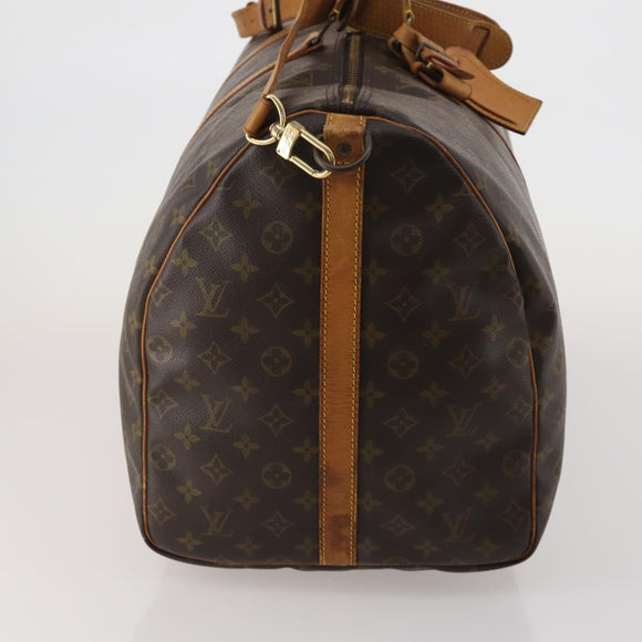 LOUIS VUITTON Monogram Keepall Bandouliere 60 Boston Bag M41412 LV Auth 190782