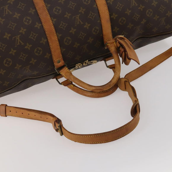 LOUIS VUITTON Monogram Keepall Bandouliere 60 Boston Bag M41412 LV Auth 190782
