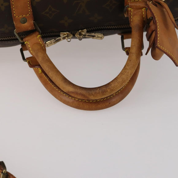 LOUIS VUITTON Monogram Keepall Bandouliere 60 Boston Bag M41412 LV Auth 190782