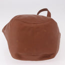 Coach Tote Bag Leather Brown Gold Auth 190783-10