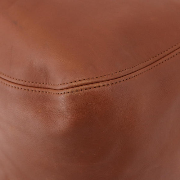 Coach Tote Bag Leather Brown Gold Auth 190783