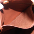 Coach Tote Bag Leather Brown Gold Auth 190783-21