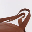 Coach Tote Bag Leather Brown Gold Auth 190783-8