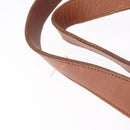 Coach Tote Bag Leather Brown Gold Auth 190783-9