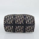 Christian Dior Trotter Canvas Boston Bag Navy Silver Auth 190784-5