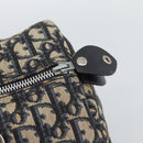 Christian Dior Trotter Canvas Boston Bag Navy Silver Auth 190784-10