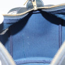 GUCCI GG Supreme Sherry Line Boston Bag PVC Navy Gold Auth 190785A-17