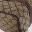 GUCCI GG Supreme Hand Bag PVC Beige Gold Auth 190786-9