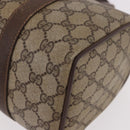 GUCCI GG Supreme Hand Bag PVC Beige Gold Auth 190786-14