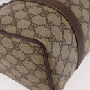 GUCCI GG Supreme Hand Bag PVC Beige Gold Auth 190786-15