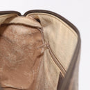 GUCCI GG Supreme Hand Bag PVC Beige Gold Auth 190786-21