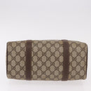 GUCCI GG Supreme Hand Bag PVC Beige Gold Auth 190786-5