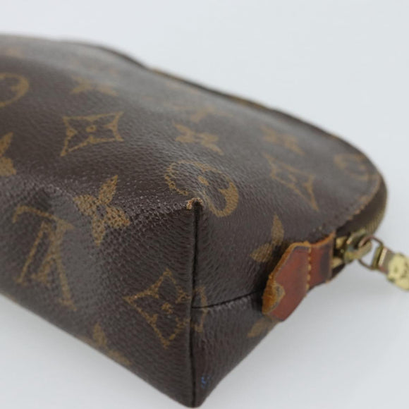 LOUIS VUITTON Monogram Pochette Cosmetic PM Cosmetic Pouch M47515 LV Auth 190793
