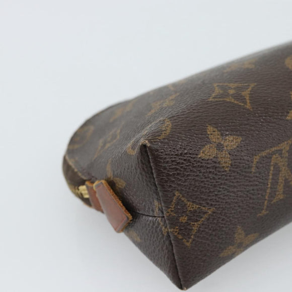 LOUIS VUITTON Monogram Pochette Cosmetic PM Cosmetic Pouch M47515 LV Auth 190793