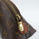 LOUIS VUITTON Monogram Pochette Cosmetic PM Cosmetic Pouch M47515 LV Auth 190793-8