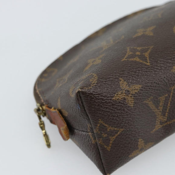 LOUIS VUITTON Monogram Pochette Cosmetic PM Cosmetic Pouch M47515 LV Auth 190793