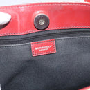 BURBERRY Nova Check Hand Bag PVC Beige Silver Auth 190798A-17