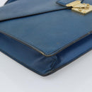 LOUIS VUITTON Epi Porte Documents Bandouliere Bag Toledo Blue LV Auth 190800-17