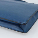 LOUIS VUITTON Epi Porte Documents Bandouliere Bag Toledo Blue LV Auth 190800-18