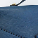 LOUIS VUITTON Epi Porte Documents Bandouliere Bag Toledo Blue LV Auth 190800-8