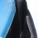 LOUIS VUITTON Epi Porte Documents Bandouliere Bag Toledo Blue LV Auth 190800-22