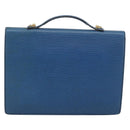 LOUIS VUITTON Epi Porte Documents Bandouliere Bag Toledo Blue LV Auth 190800-2