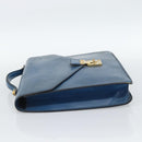 LOUIS VUITTON Epi Porte Documents Bandouliere Bag Toledo Blue LV Auth 190800-3