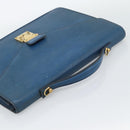 LOUIS VUITTON Epi Porte Documents Bandouliere Bag Toledo Blue LV Auth 190800-14