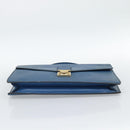LOUIS VUITTON Epi Porte Documents Bandouliere Bag Toledo Blue LV Auth 190800-5