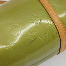 LOUIS VUITTON Monogram Vernis Bedford Hand Bag Baby Blue M91007 LV Auth 190801-9