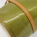 LOUIS VUITTON Monogram Vernis Bedford Hand Bag Baby Blue M91007 LV Auth 190801-10