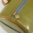 LOUIS VUITTON Monogram Vernis Bedford Hand Bag Baby Blue M91007 LV Auth 190801-18
