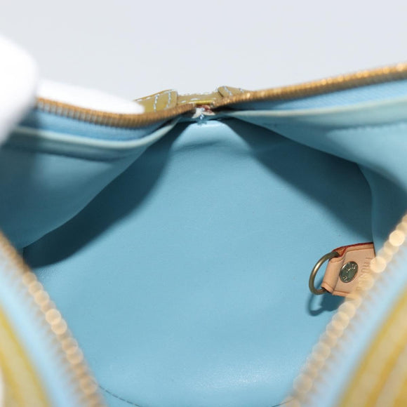 LOUIS VUITTON Monogram Vernis Bedford Hand Bag Baby Blue M91007 LV Auth 190801